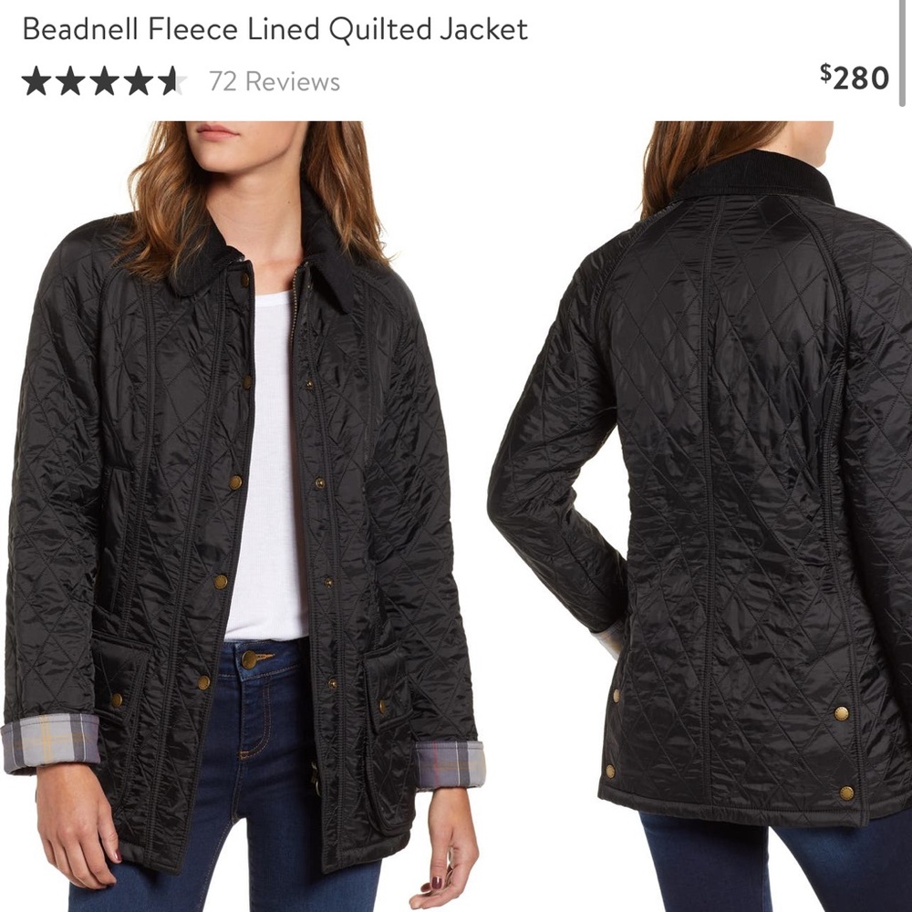 Barbour Beadnell polar quilt jacket NEW WITH TAGS